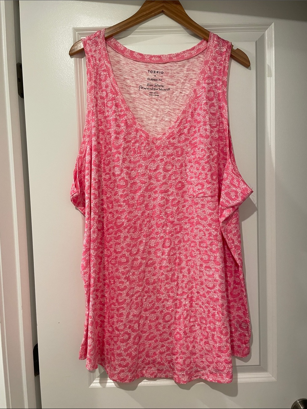 torrid Pink Leopard tank top size 4x